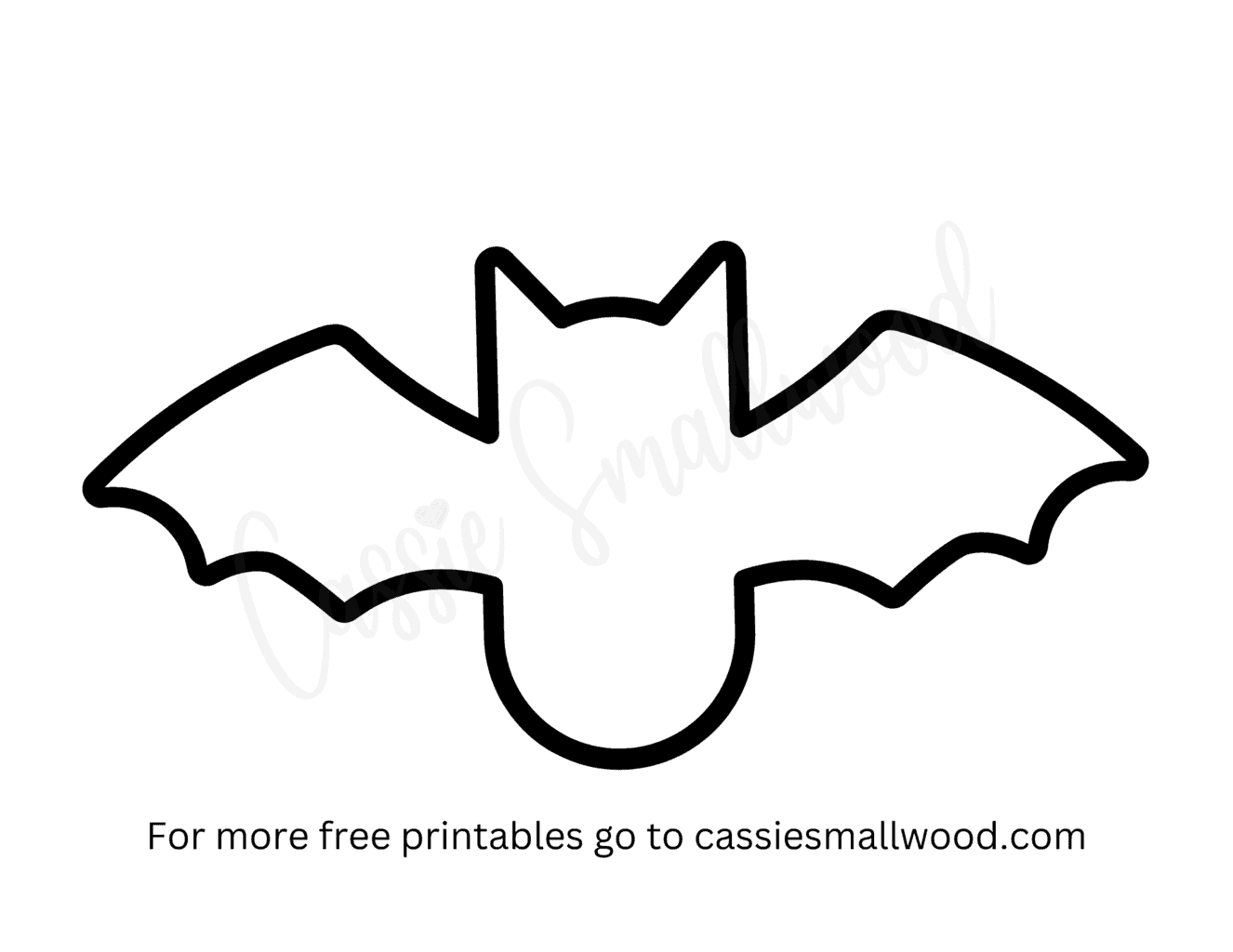 Free Printable Bat Templates Small Medium And Large Cassie Smallwood