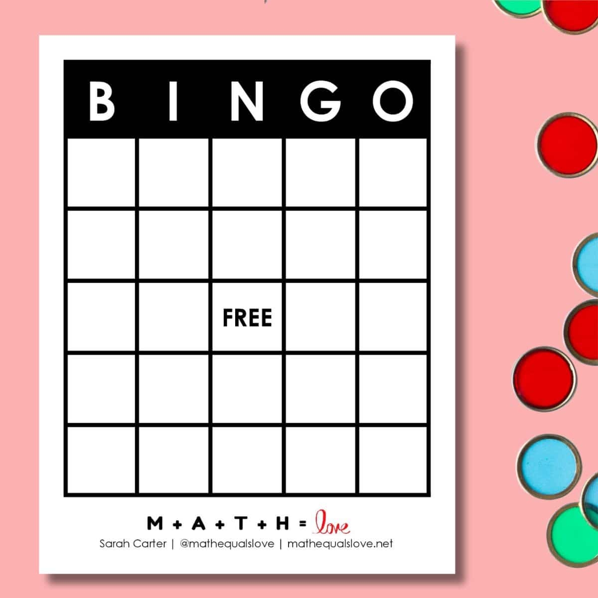 Free Printable Blank Bingo Card Template PDF  Free Printable Blank Bingo Card Template PDF