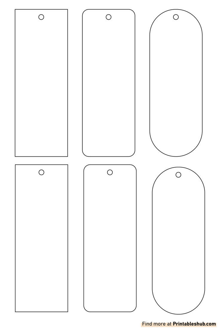 template for bookmarks printable
