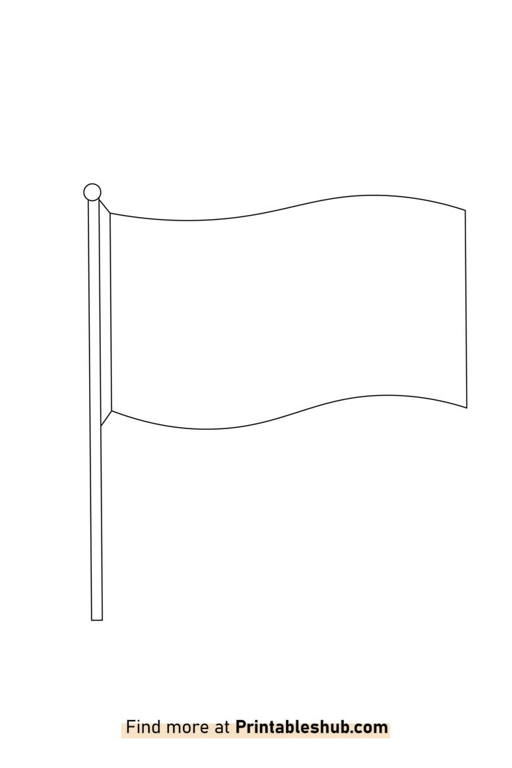 flag template printable