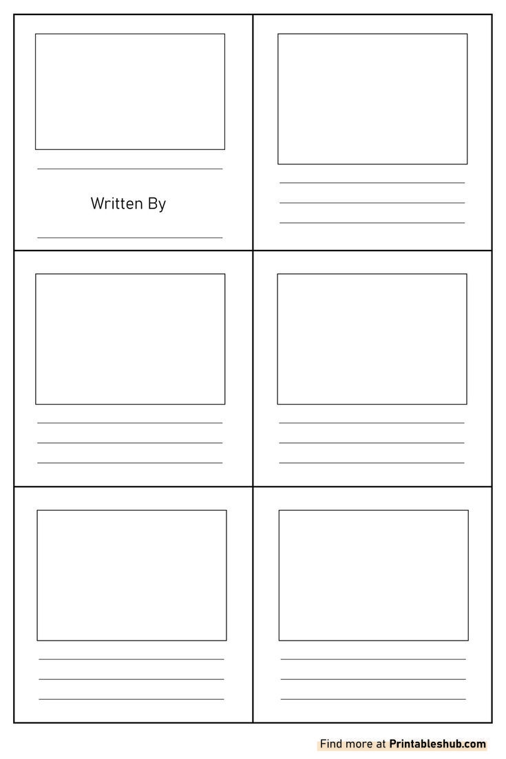 Free Printable Blank Mini Book Template PDF