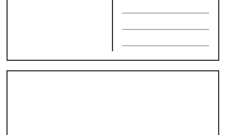 Free Printable Blank Postcard Template PDF