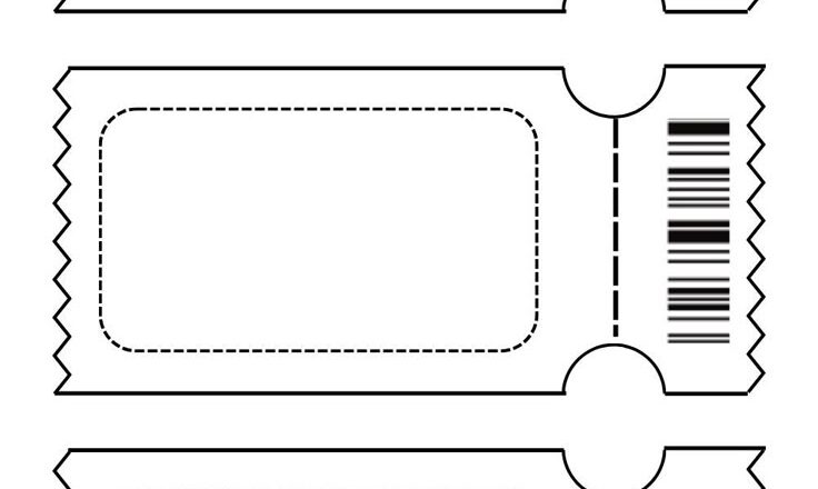 Free Printable Blank Ticket Design Templates PDF Included Printables Hub