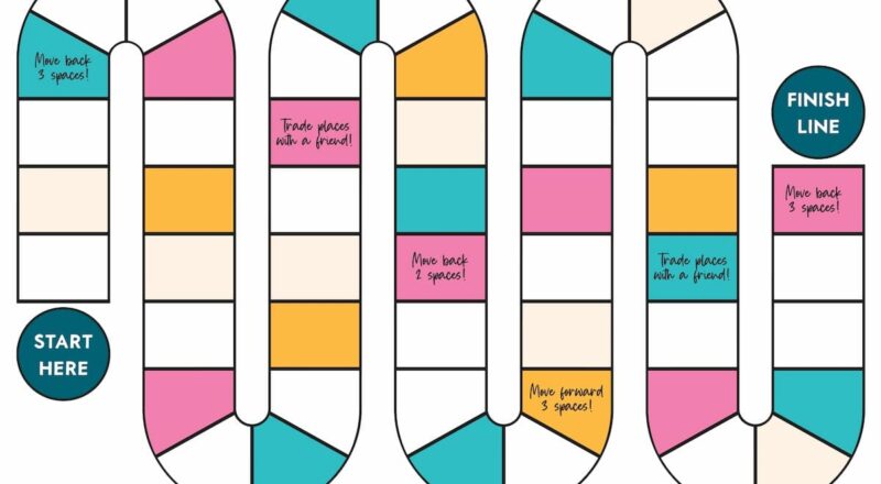 Free Printable Board Game Template Favorite Printables