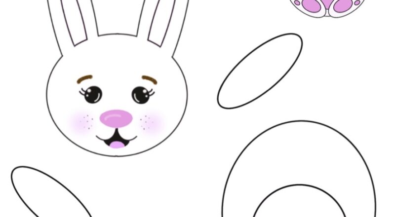 Free Printable Build A Bunny Craft For Kids