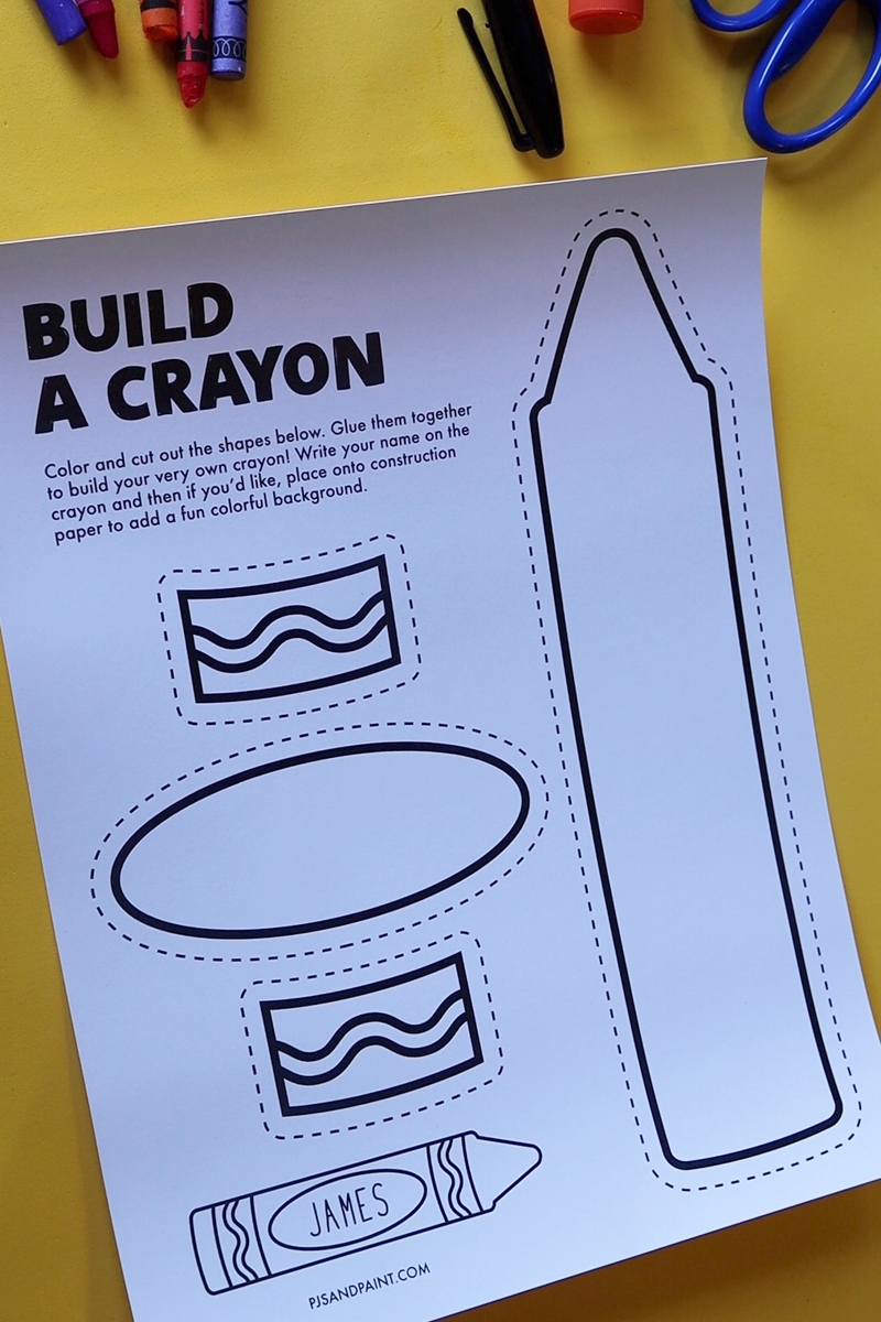 Free Printable Build A Crayon Craft Pjs And Paint Free Printable Build A Crayon Craft Pjs And Paint