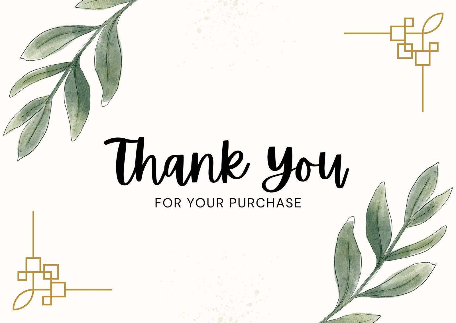 thank you card free printable template