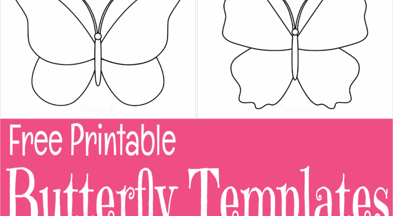 Free Printable Butterfly Templates Outlines