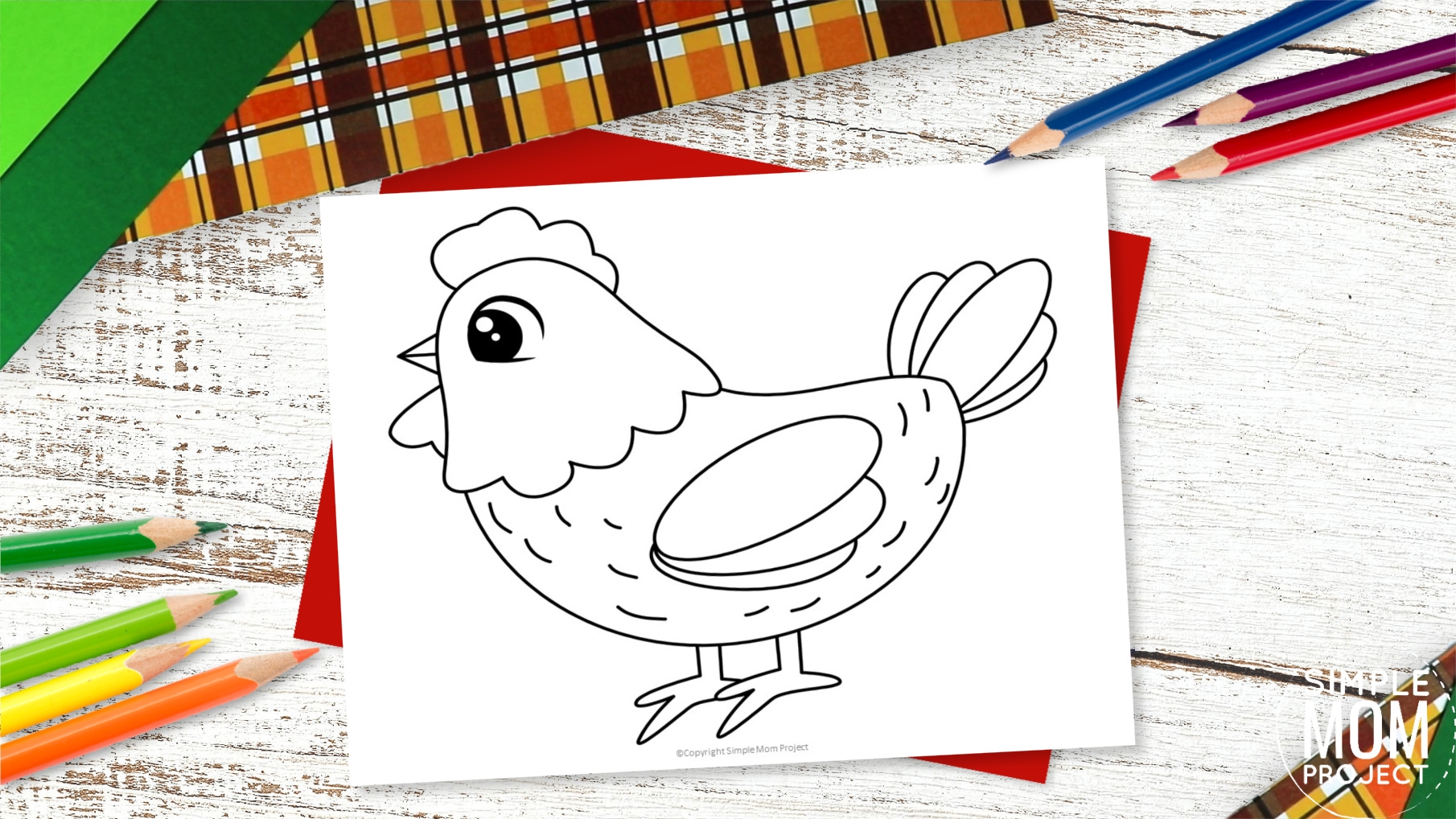 Free Printable Chicken Template Simple Mom Project