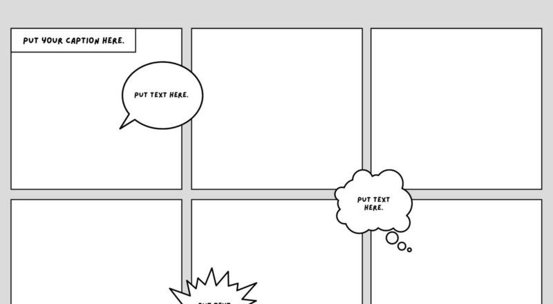 Free Printable Comic Strip Templates You Can Customize Canva