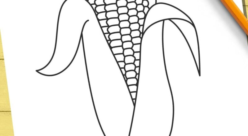 Free Printable Corn Templates Outlines For Fall Crafts