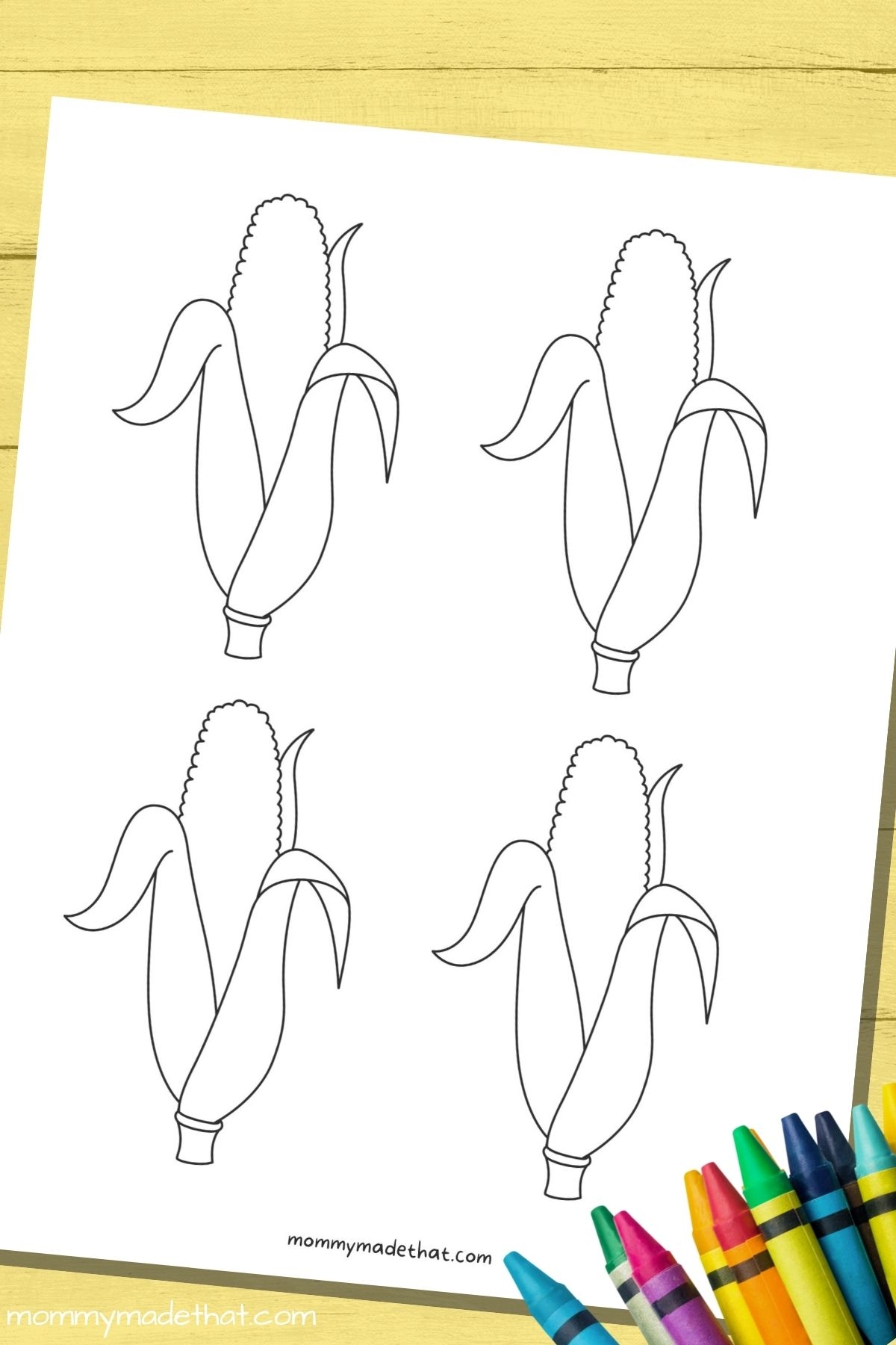 Free Printable Corn Templates Outlines For Fall Crafts