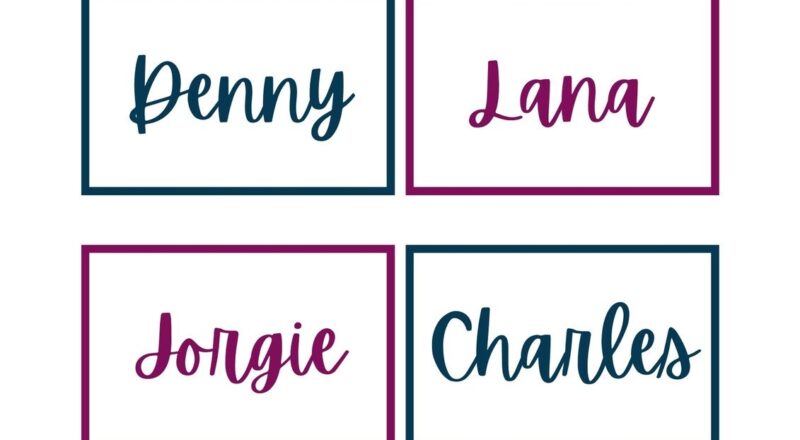 Free Printable Customizable Name Tag Templates Canva