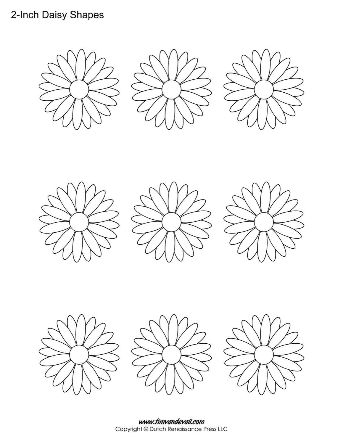 Free Printable Daisy Templates Daisy Shape Flower PDFs Free Printable Daisy Templates Daisy Shape Flower PDFs