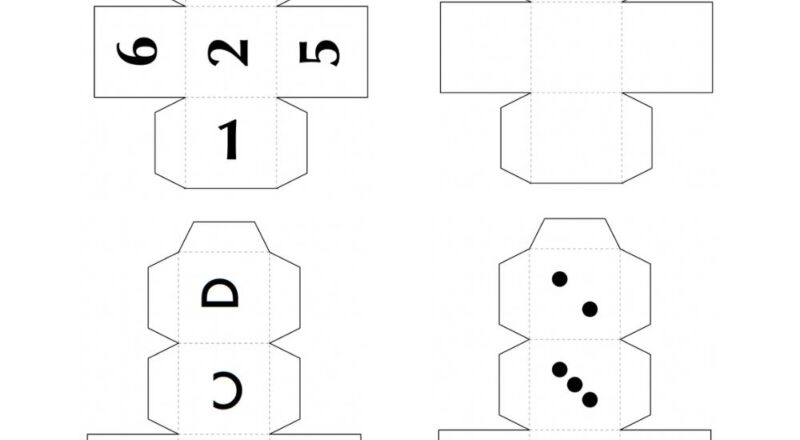 Free Printable Dice Dots Numbers And Letters Teach Beside Me
