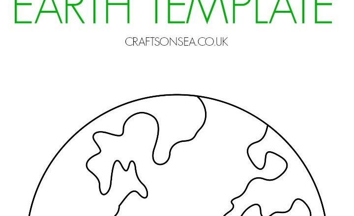 Free Printable Earth Template Perfect For Kids Crafts