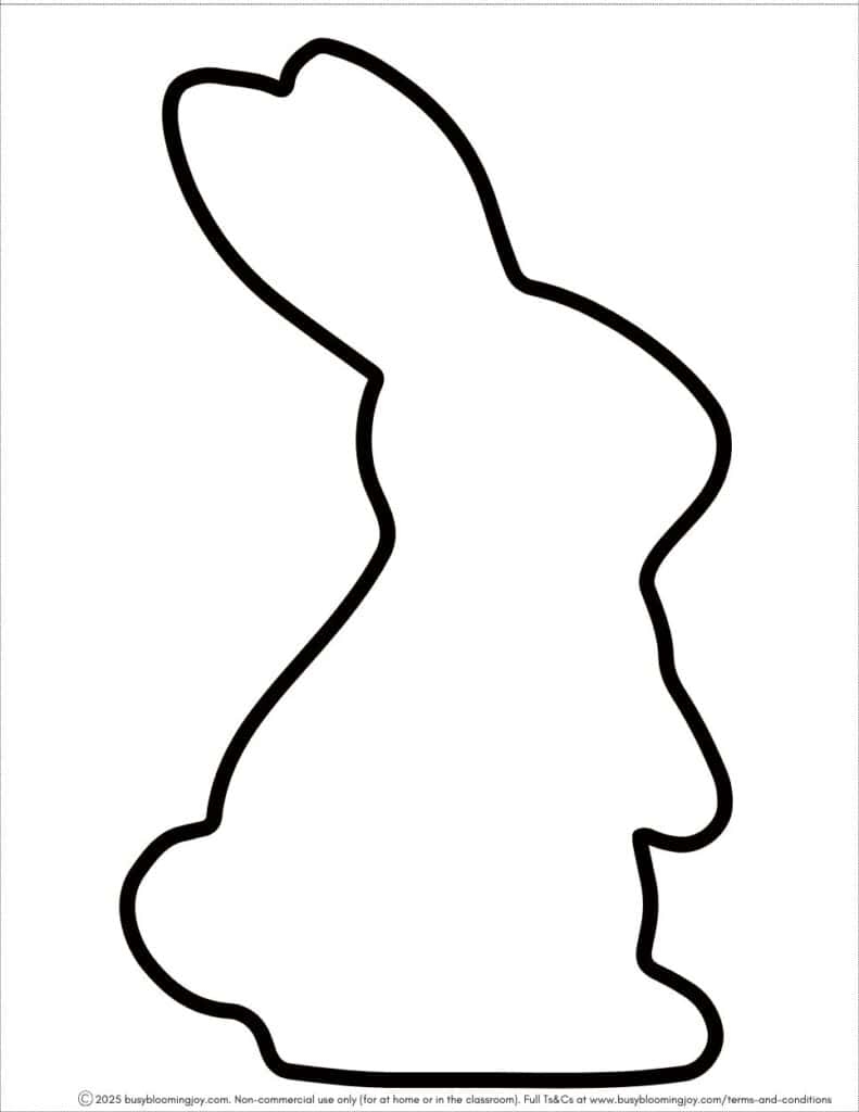 bunny template printable