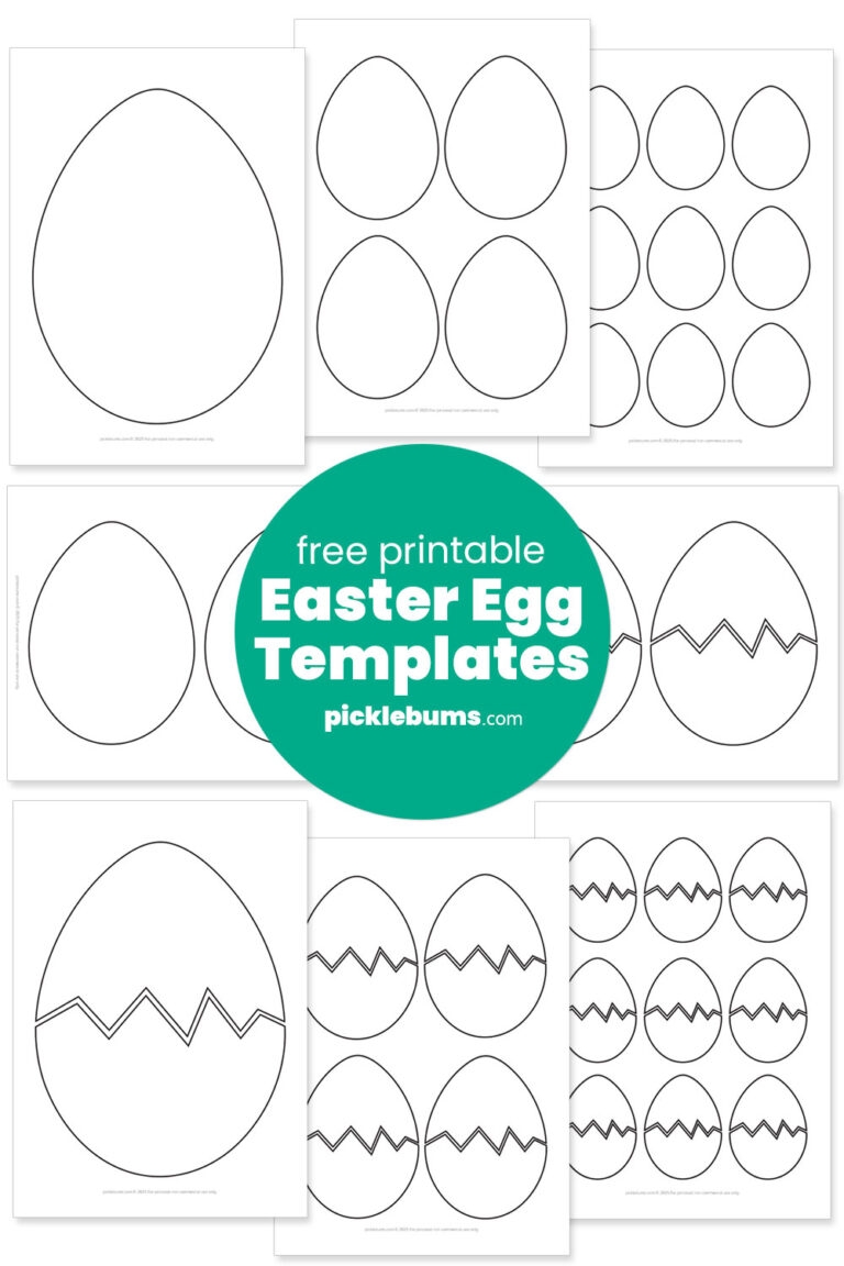 Free Printable Easter Egg Templates Picklebums Free Printable Easter Egg Templates Picklebums