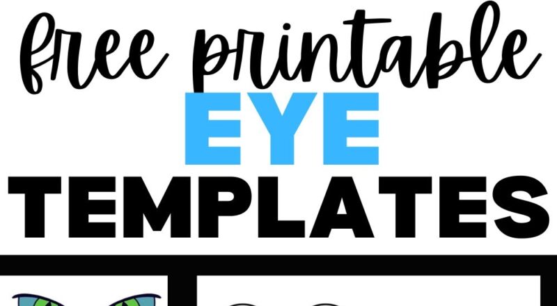 Free Printable Eye Template For Crafts