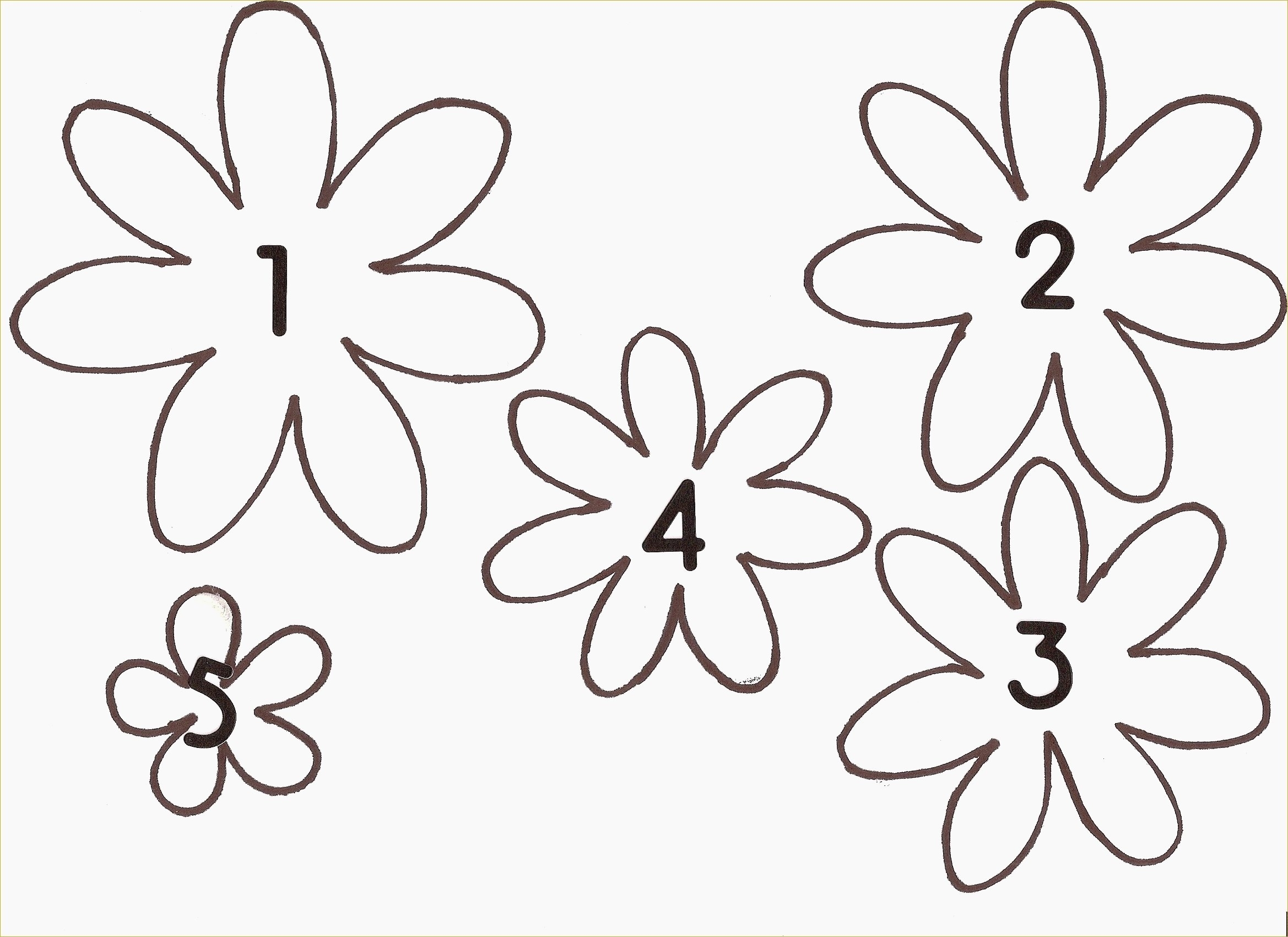 cut out flower template printable