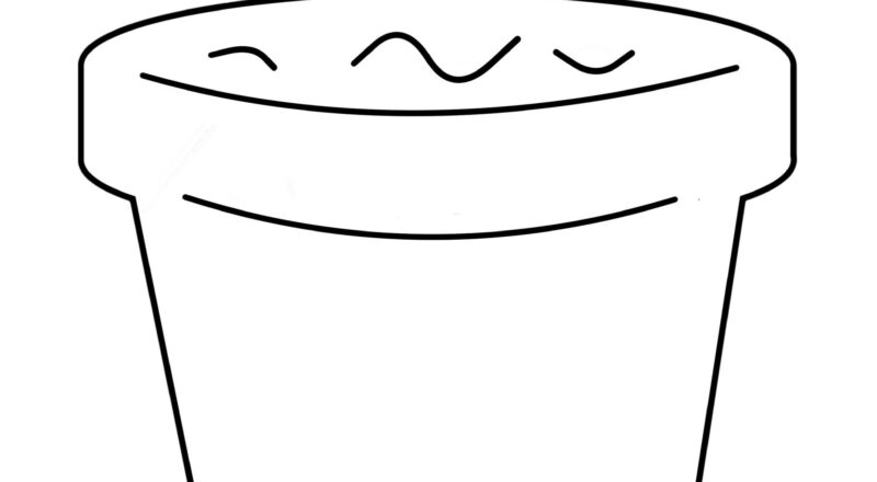 Free Printable Flower Pot Template Simple Mom Project