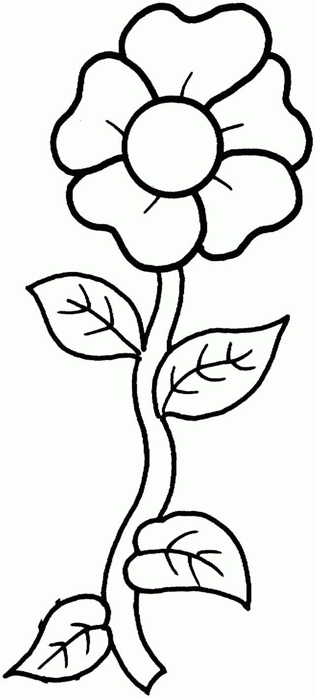 free flower printable template