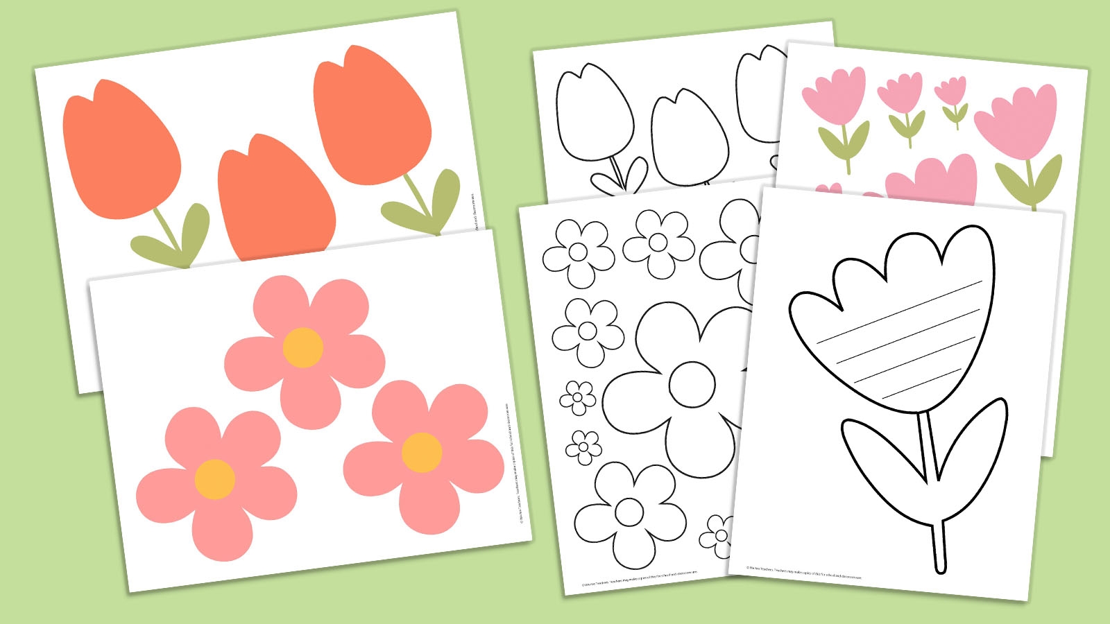 Free Printable Flower Template
