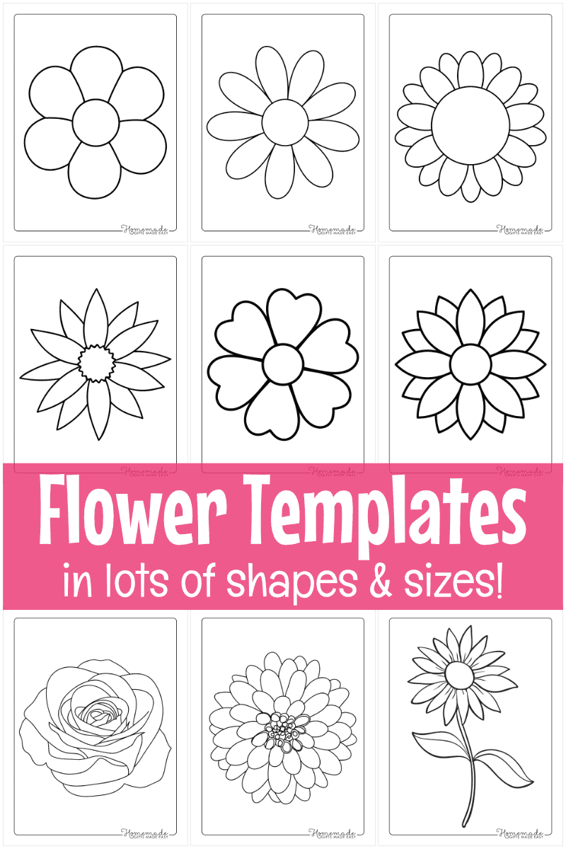 Free Printable Flower Templates For Crafts Free Printable Flower Templates For Crafts