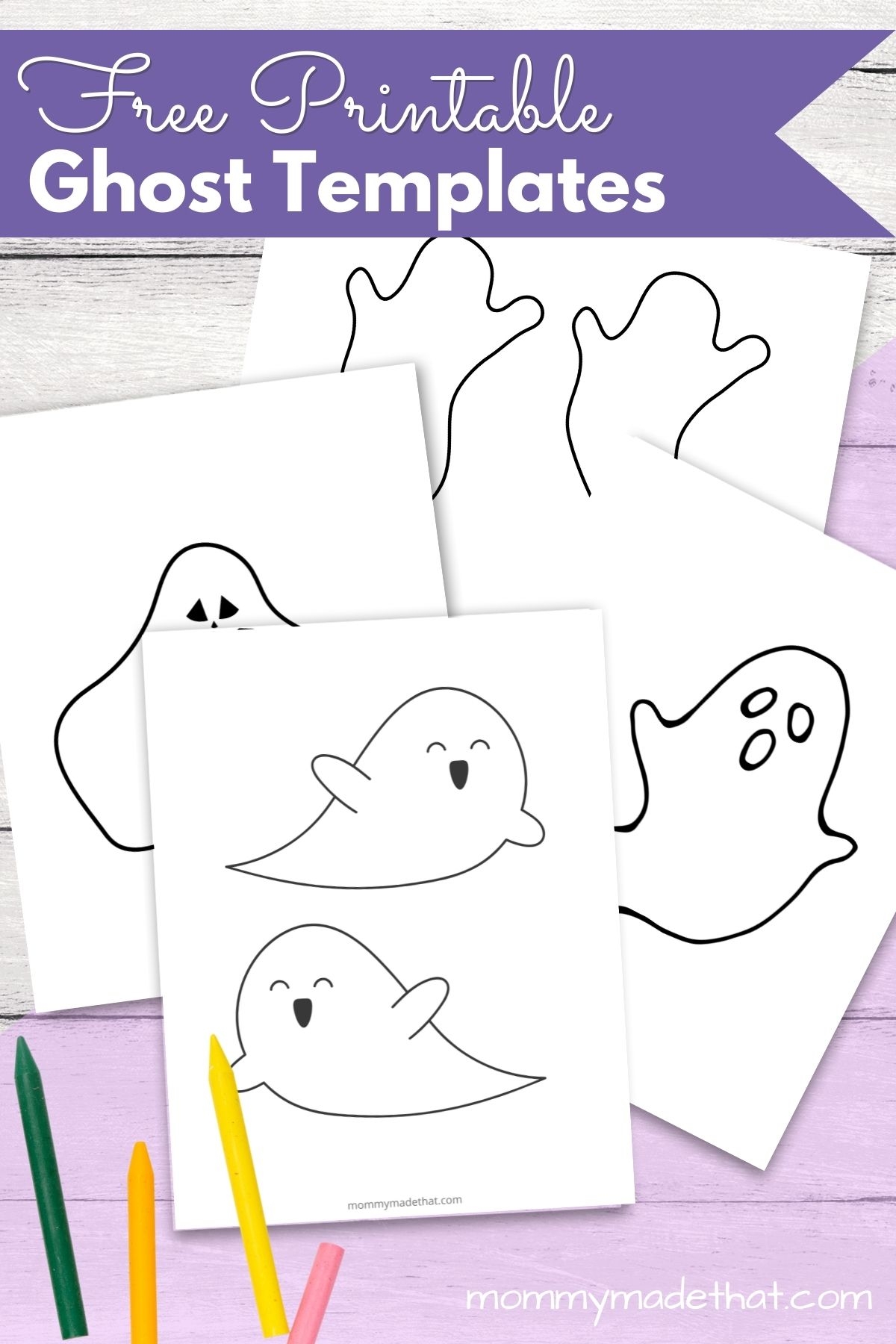 free printable ghost template printable