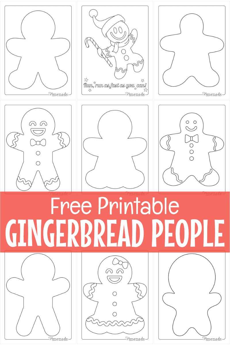 large printable gingerbread man template large printable gingerbread man template