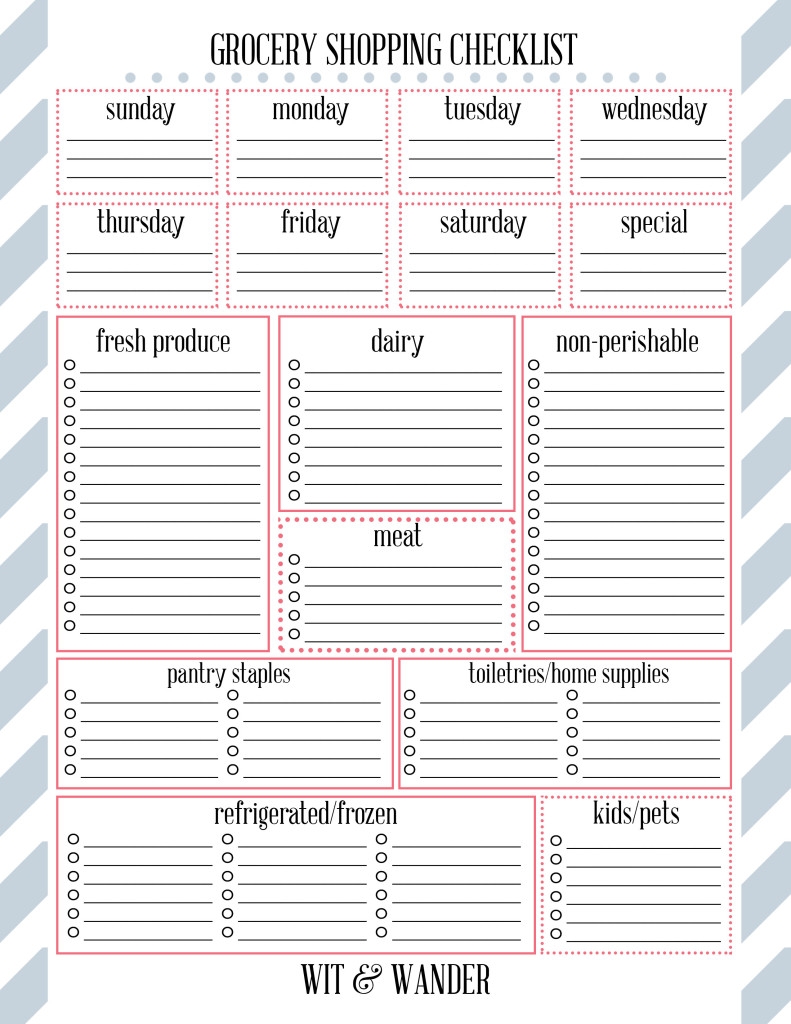 printable shopping list template printable shopping list template