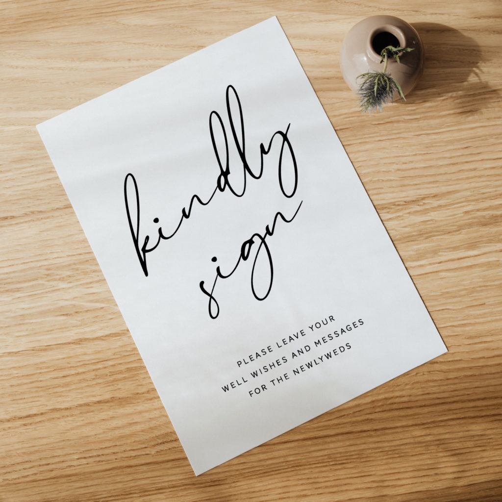Free Printable Guest Book Signs For Weddings