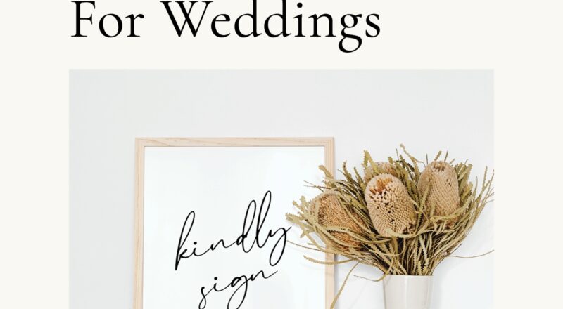 Free Printable Guest Book Signs For Weddings
