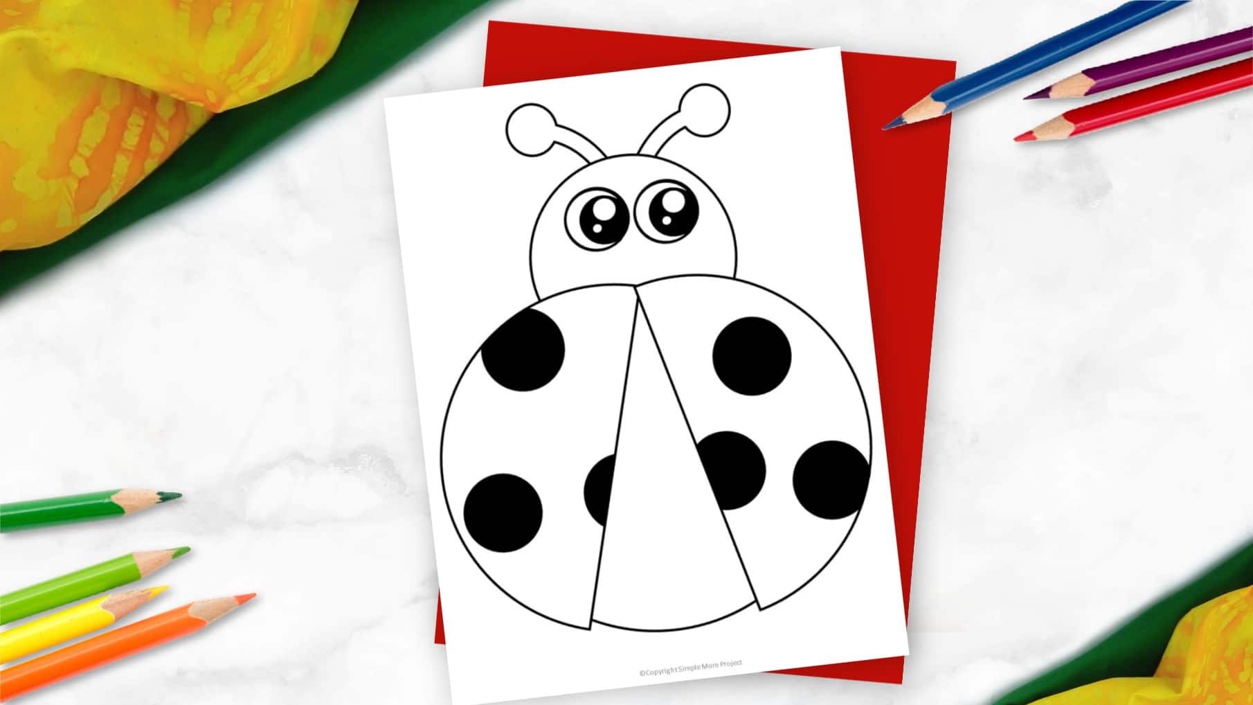 Free Printable Ladybug Template Simple Mom Project