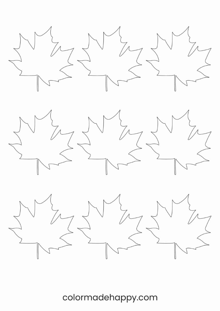printable autumn leaf templates