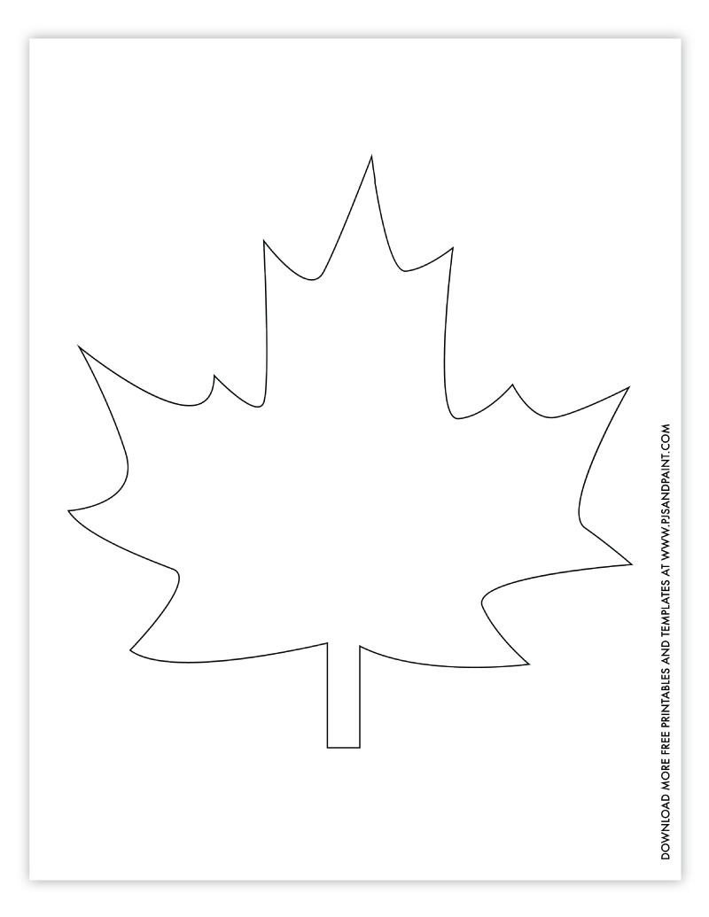 leaf printable template