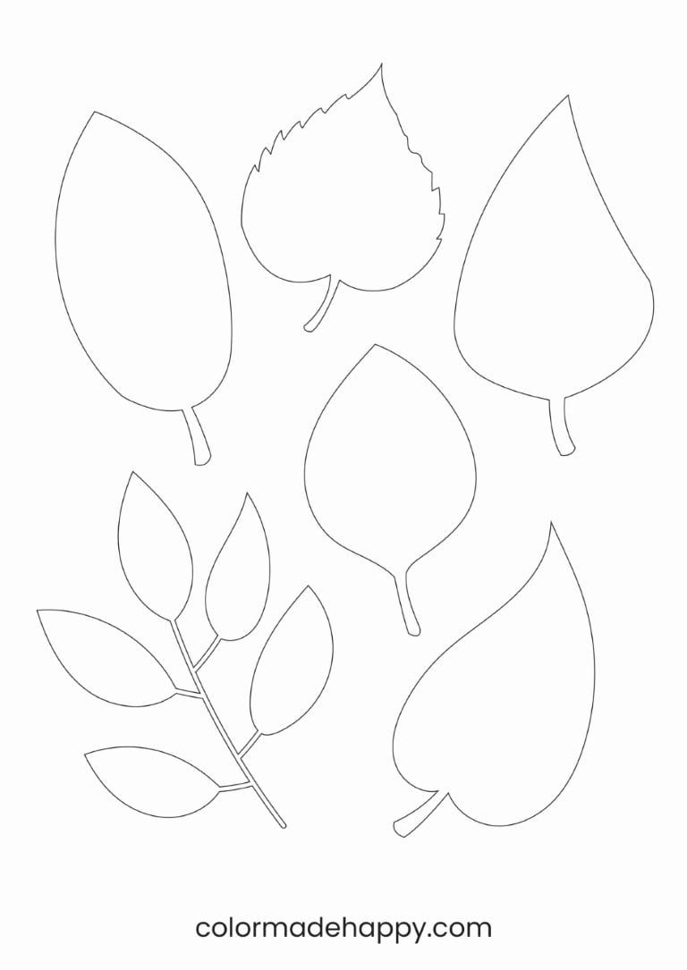Free Printable Leaf Template