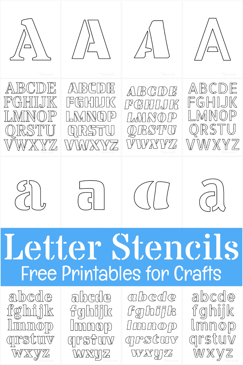 free letter stencils printable