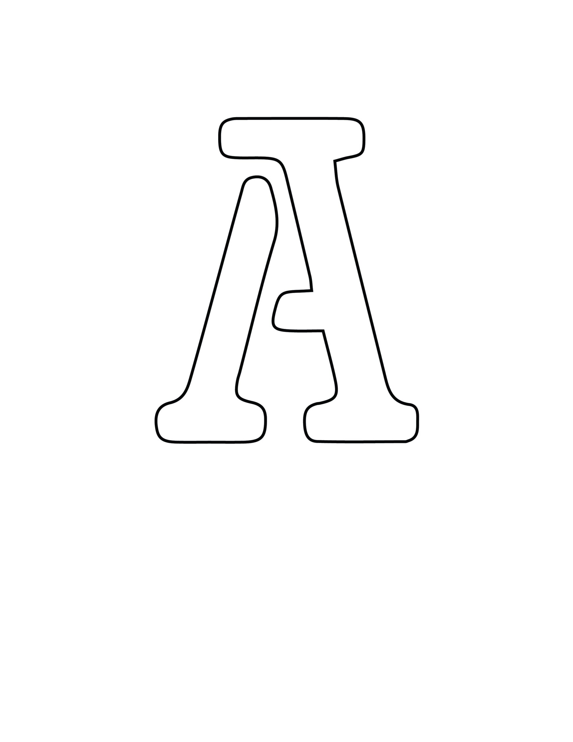 Free Printable Letter Stencils Letter A Stencil