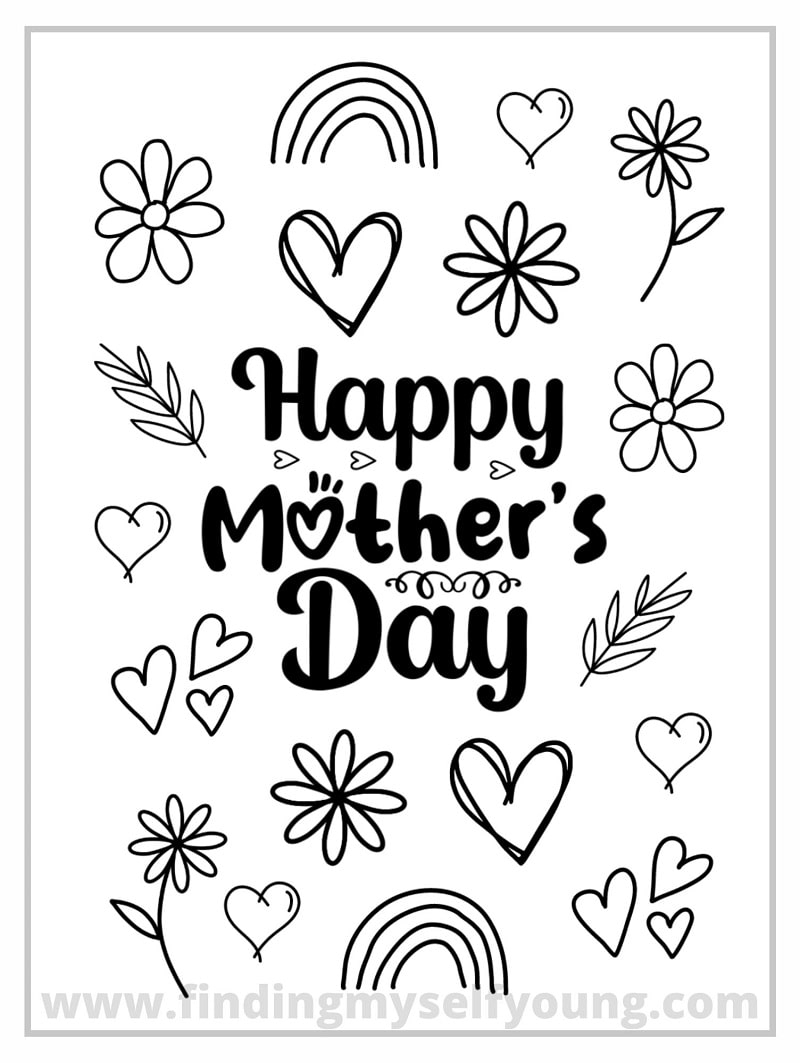 printable mother's day craft template