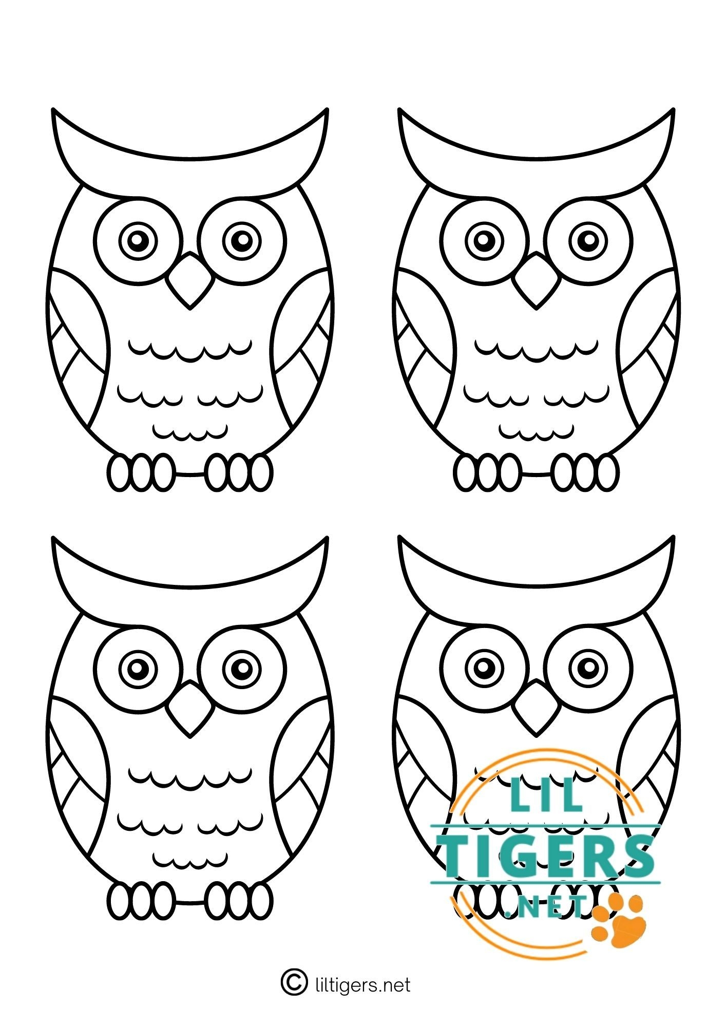 Free Printable Owl Templates Lil Tigers Lil Tigers