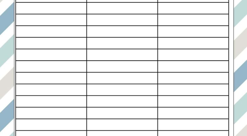 Free Printable Potluck Sign Up Sheets