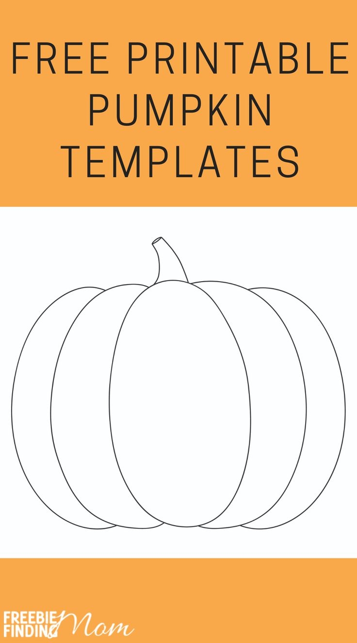 pumpkin template free printable