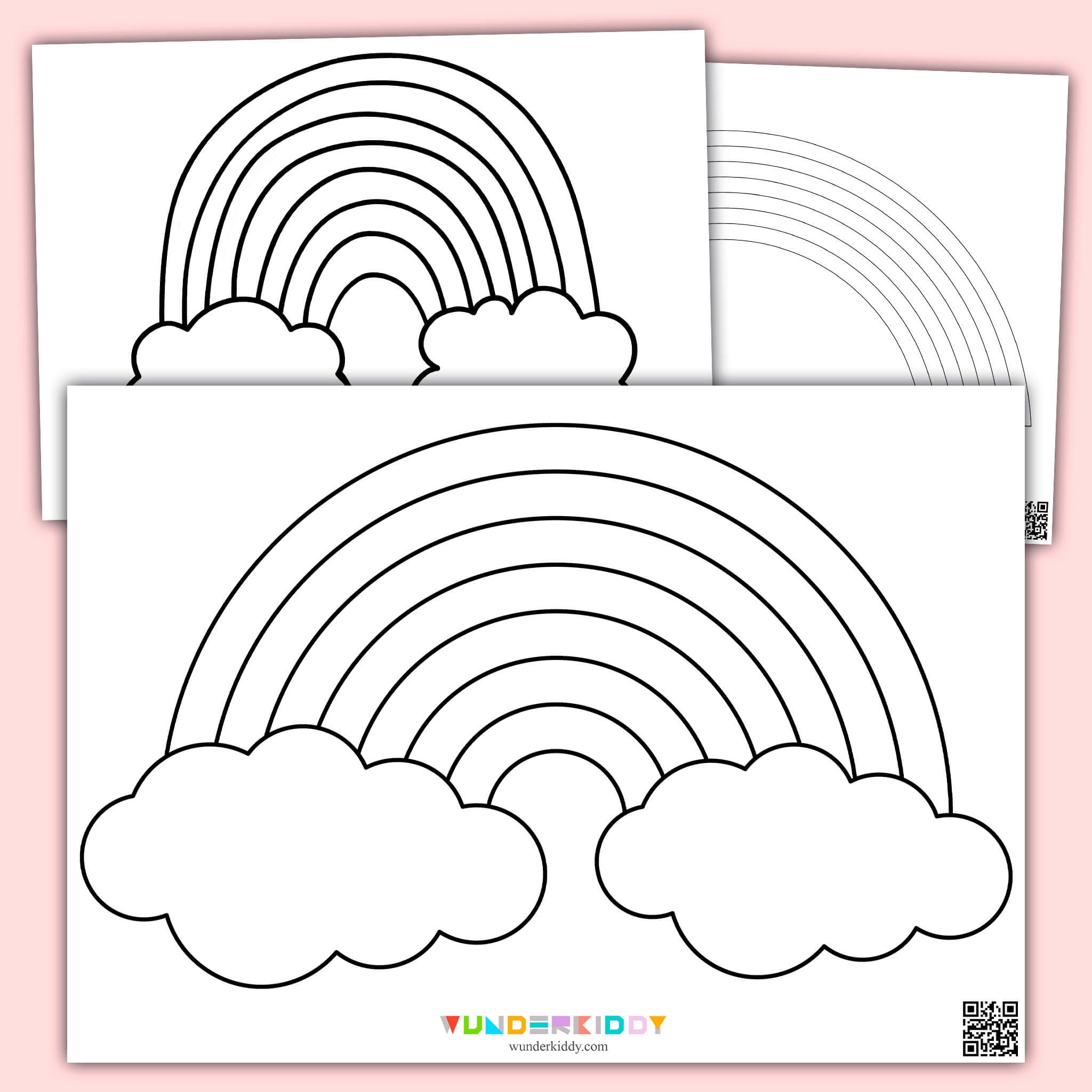 Free Printable Rainbow Template For Craft In Kindergarten Free Printable Rainbow Template For Craft In Kindergarten