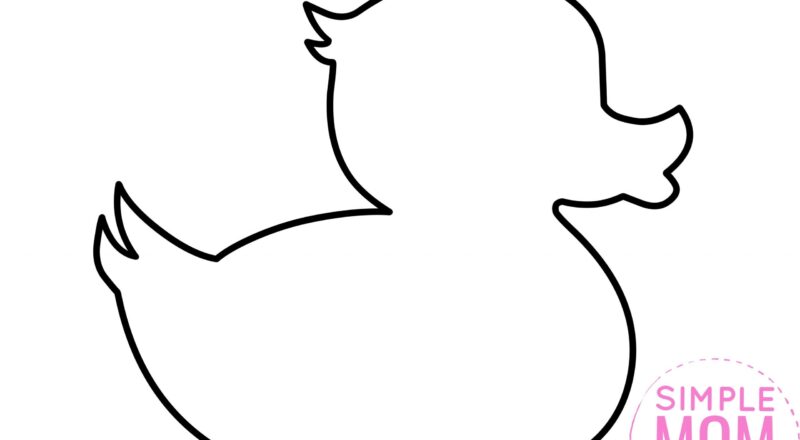 Free Printable Rubber Duck Template Simple Mom Project
