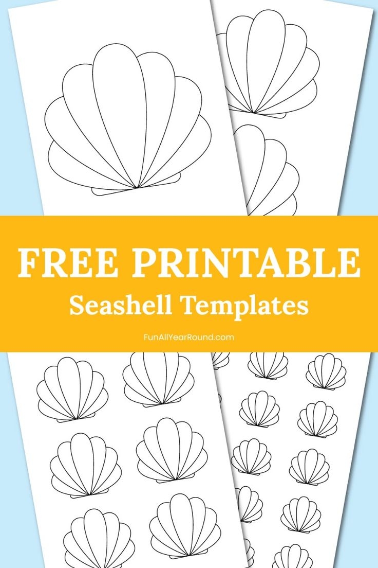 Free Printable Seashell Templates