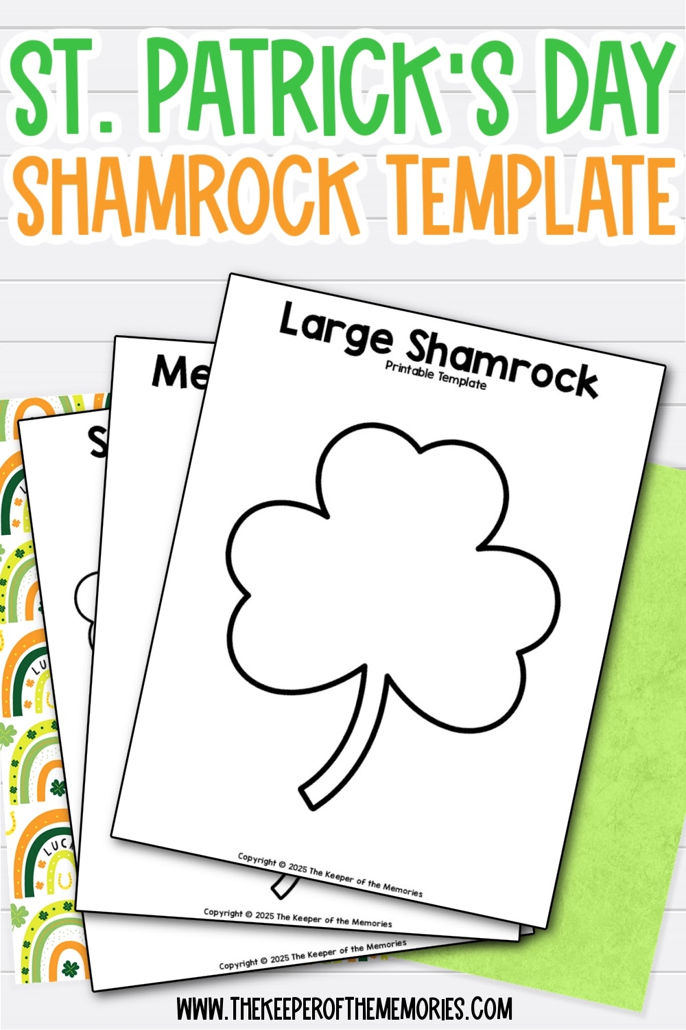 printable shamrock template
