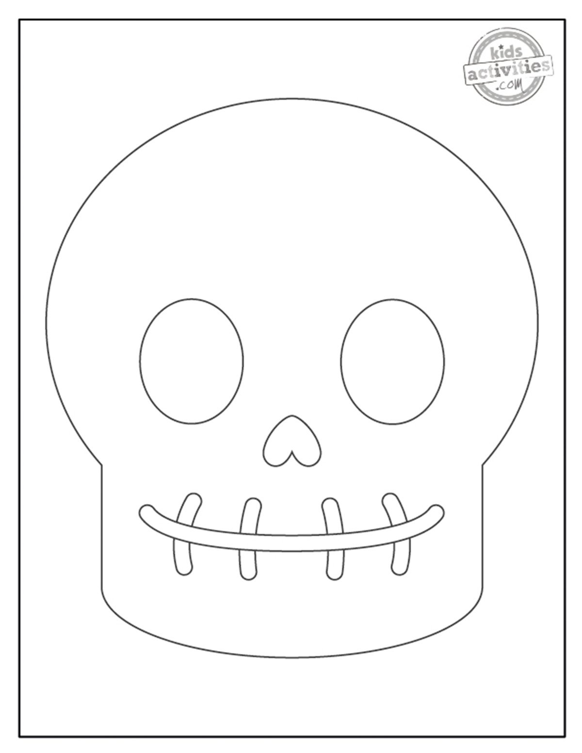 Free Printable Skull Template Kids Activities Blog