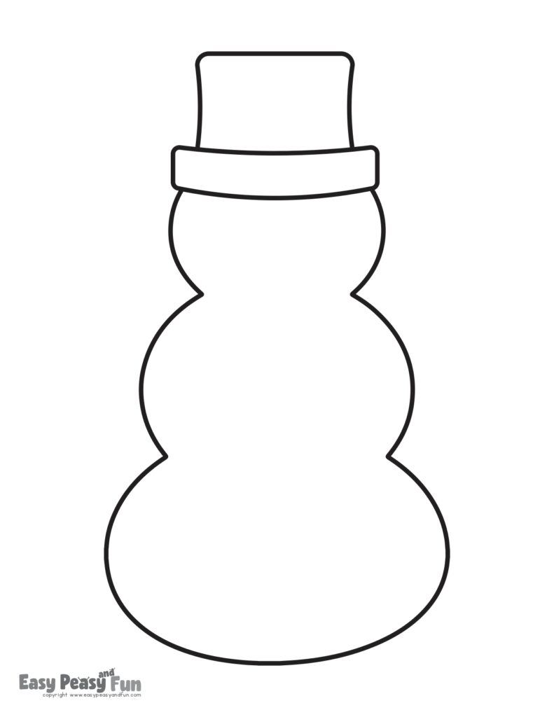 Free Printable Snowman Templates Easy Peasy And Fun