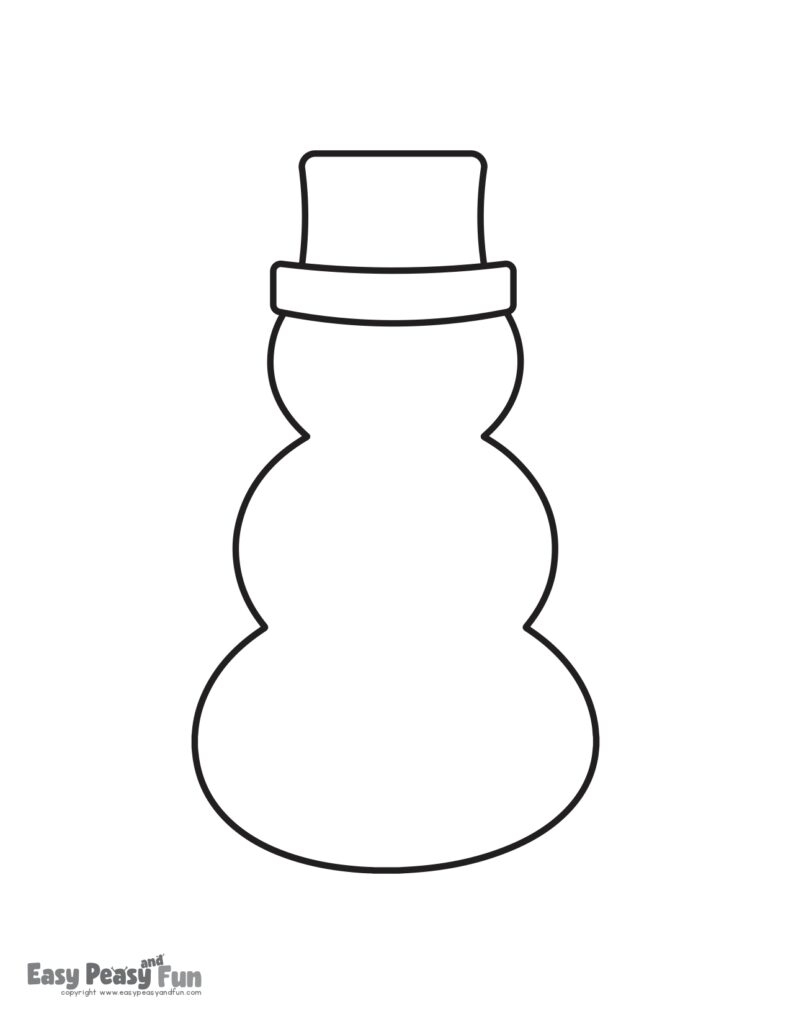 snowman printable template